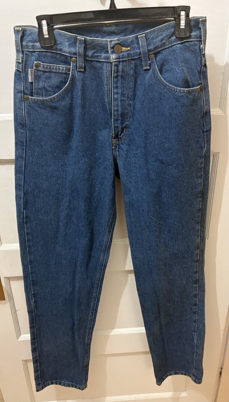 Carhartt Jeans Mens 29x32 Relaxed Fit Blue B17 DST Workwear